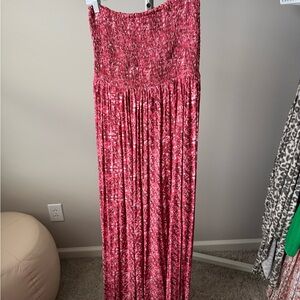 Strapless Pink Dress